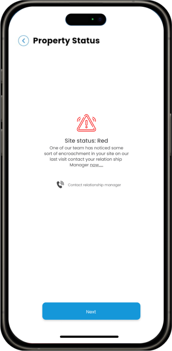Property Status App Screen