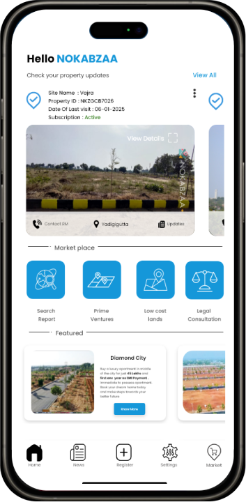 NOKABZAA Home App Screen